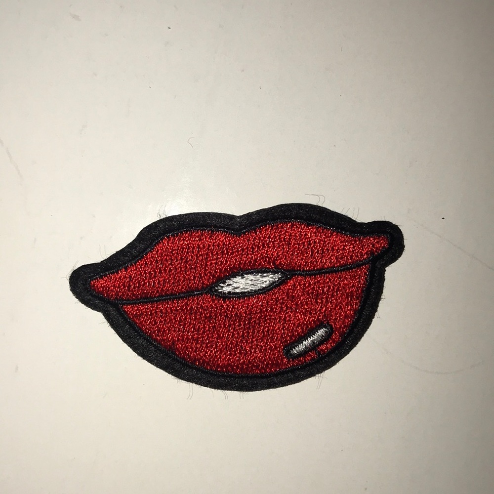 Red Lips Iron on Patch 🧡 Accepting Offers 🧡